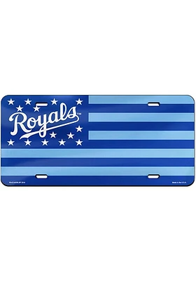 Kansas City Royals Stars and Stripes Car Accessory License Plate