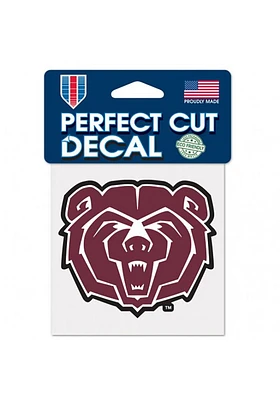 Missouri State Bears 4x4 Design Auto Decal - Maroon