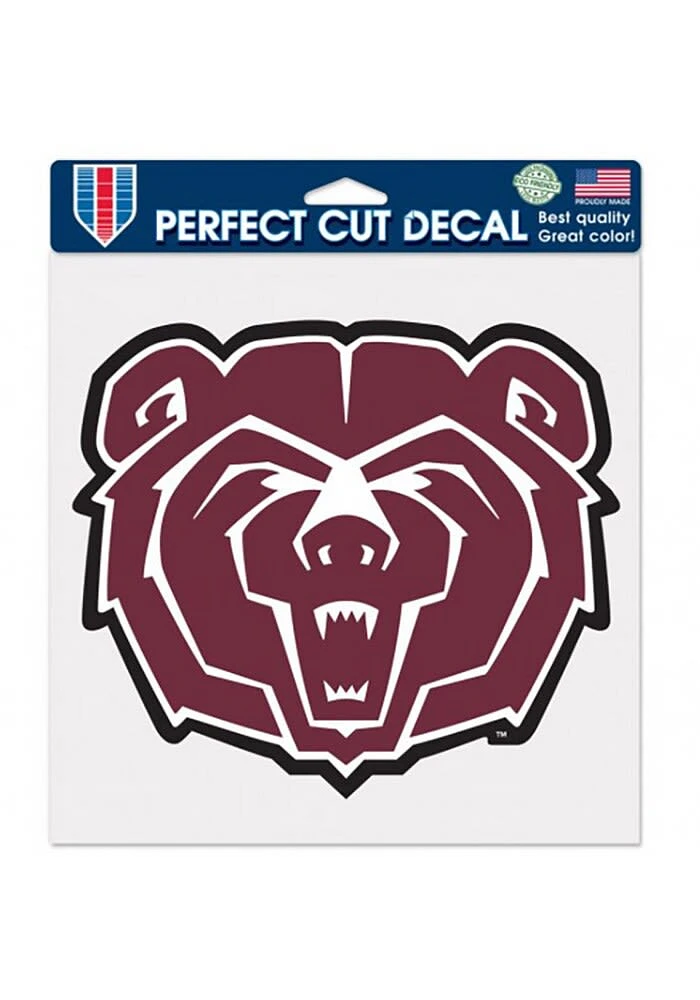 Missouri State Bears 8x8 Auto Decal - Maroon
