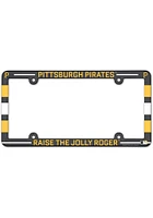 Pittsburgh Pirates Plastic Full Color License Plate Frame - Black
