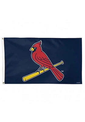 St Louis Cardinals Alternate Background Silk Screen Grommet Flag - Red