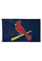 St Louis Cardinals Alternate Background Silk Screen Grommet Flag - Red