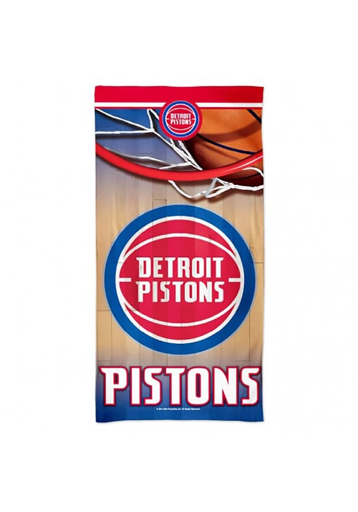 Detroit Pistons 30 x 60 Team Logo Beach Towel