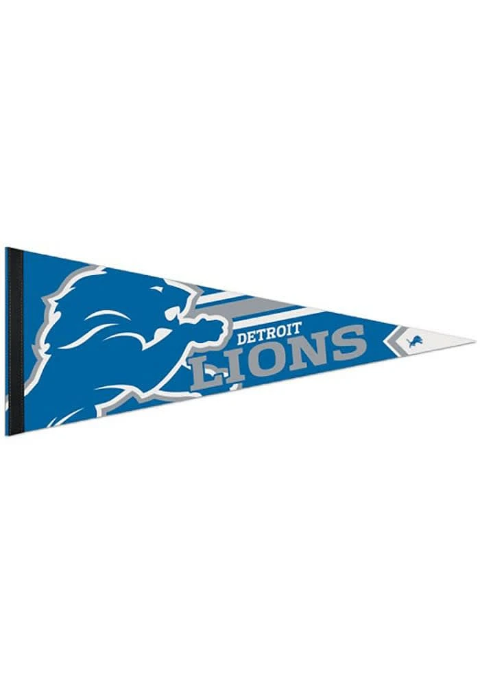 Detroit Lions 12x30 Logo Premium Pennant - Blue