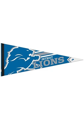 Detroit Lions 12x30 Logo Premium Pennant - Blue