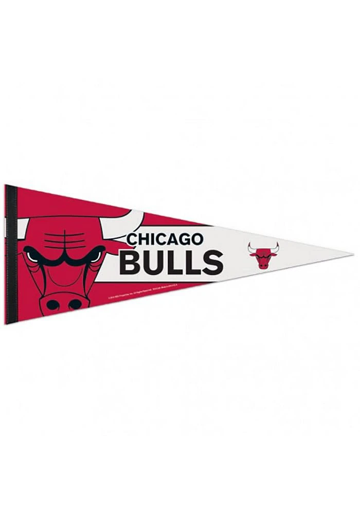Chicago Bulls 12x30 Logo Premium Pennant - Red
