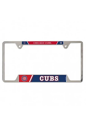 Chicago Cubs Metal License Plate Frame - Blue