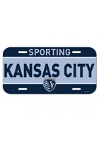 Sporting Kansas City Blue Plastic Car Accessory License Plate