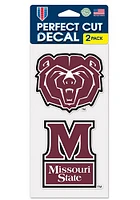 Missouri State Bears 4x4 Auto Auto Decal - Maroon