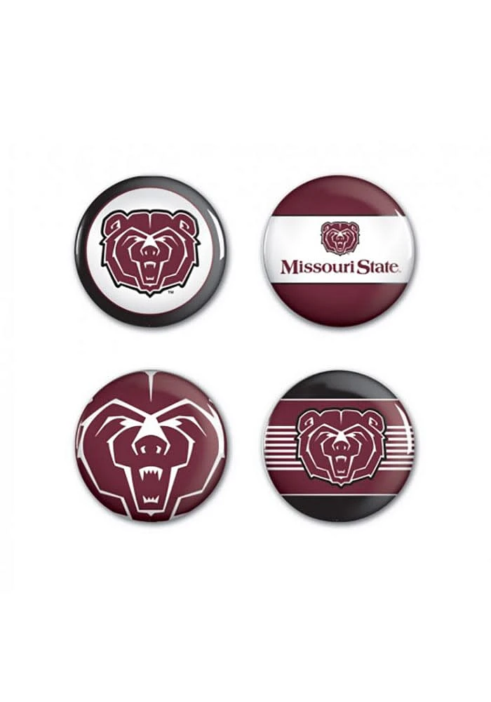 Missouri State Bears 4PK Button -