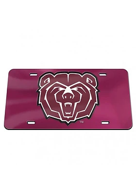 Missouri State Bears Maroon Mirror Car Accessory License Plate
