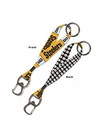 Pittsburgh Steelers Bottle Opener Lanyard - Black