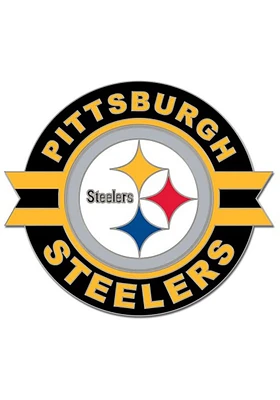 Pittsburgh Steelers Souvenir Circle Pin - Black
