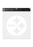 Pittsburgh Steelers 17x17 Auto Decal - White