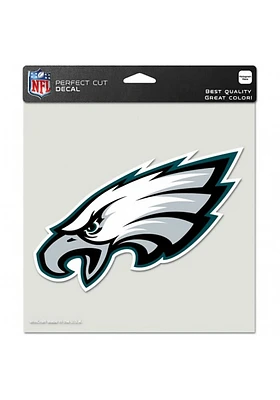 Philadelphia Eagles 8x8 Full Color Logo Auto Decal - Midnight Green
