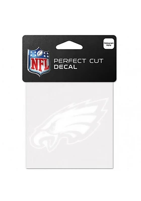 Philadelphia Eagles 4x4 Logo Auto Decal - White