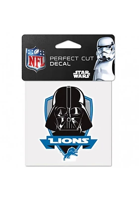 Detroit Lions 4x4 Star Wars Darth Vader Auto Decal - Blue