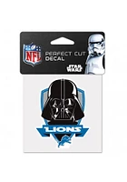 Detroit Lions 4x4 Star Wars Darth Vader Auto Decal - Blue