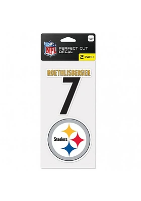 Ben Roethlisberger  Pittsburgh Steelers 2 Pack Player Auto Decal - Black