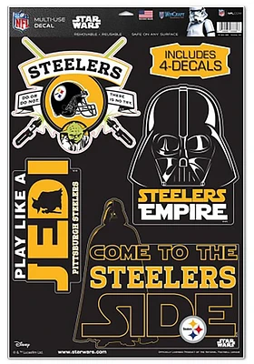 Pittsburgh Steelers 11x17 Multi-Use Set Graphic Auto Decal - Black