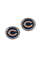 Chicago Bears Hammered Post Womens Earrings