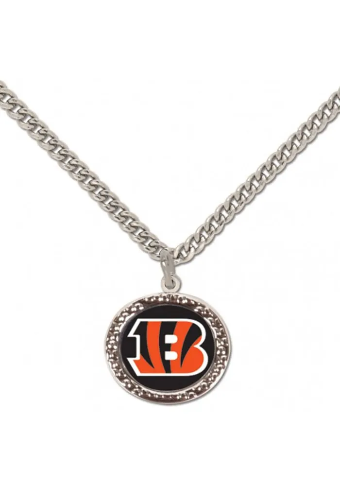 Cincinnati Bengals Hammered Womens Necklace