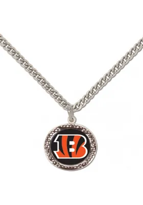 Cincinnati Bengals Hammered Womens Necklace