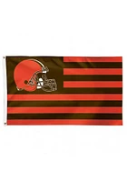 Cleveland Browns 3x5 Americana Silk Screen Grommet Flag - Orange