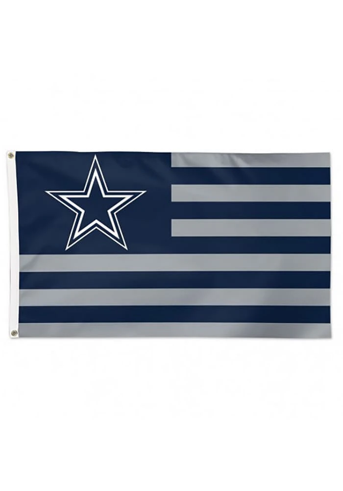 Dallas Cowboys 3x5 Americana Silk Screen Grommet Flag - Navy Blue