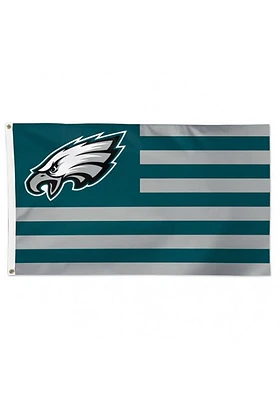 Philadelphia Eagles 3x5 Americana Silk Screen Grommet Flag - Midnight Green