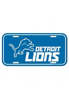 Detroit Lions Red Plastic Car Accessory License Plate