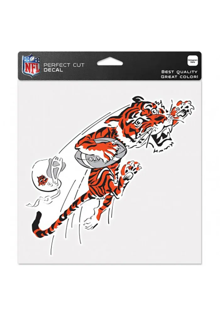 Cincinnati Bengals Perfect Cut Auto Decal - White