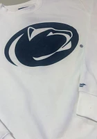Penn State Nittany Lions Mens White Big Logo Long Sleeve Crew Sweatshirt
