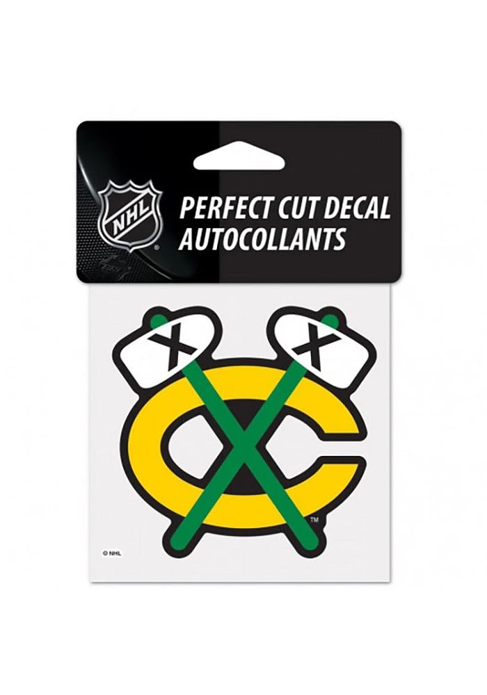 Chicago Blackhawks Logo Perfect Cut Auto Decal - Black