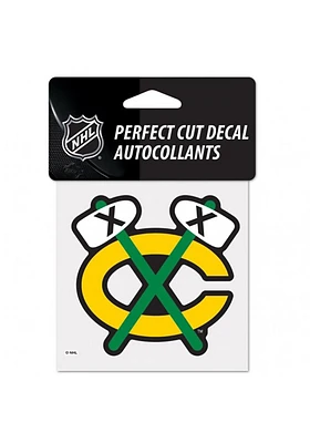 Chicago Blackhawks Logo Perfect Cut Auto Decal - Black