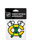 Chicago Blackhawks Logo Perfect Cut Auto Decal - Black