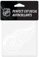 Detroit Red Wings Perfect Cut Auto Decal - White