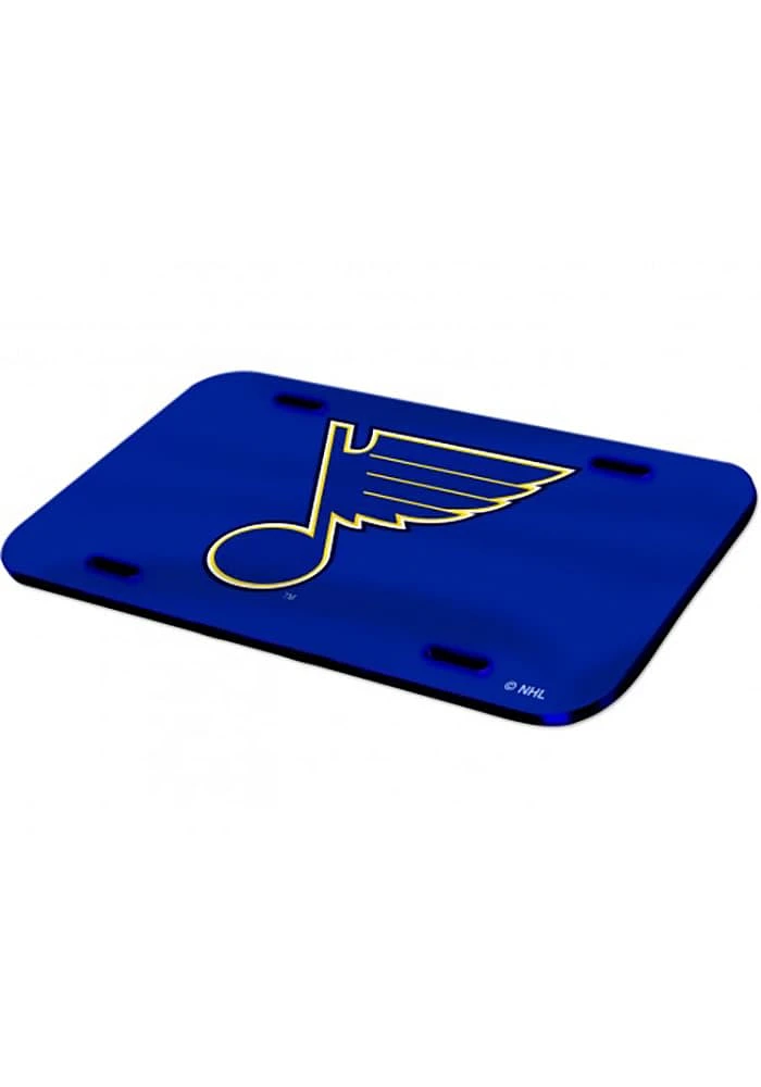 St Louis Blues Blue Crystal Mirror Car Accessory License Plate