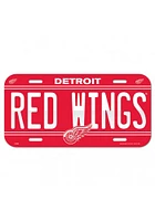 Detroit Red Wings Red Team Name Car Accessory License Plate