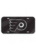Philadelphia Flyers Black Crystal Mirror Car Accessory License Plate