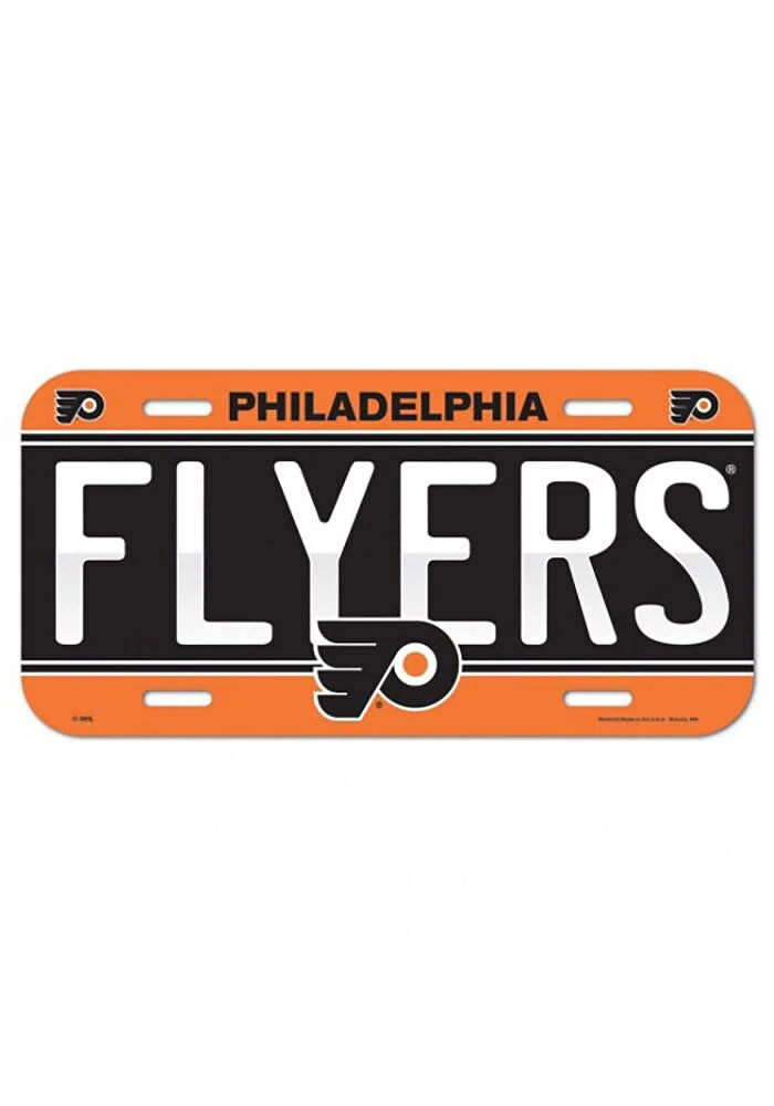 Philadelphia Flyers Orange Team Name Car Accessory License Plate