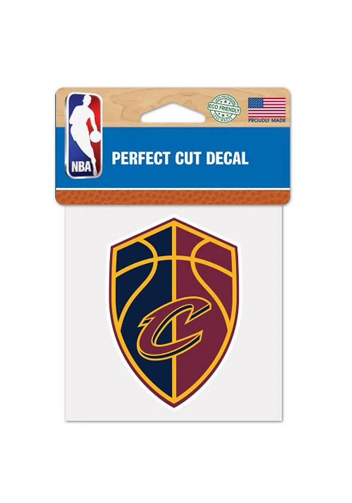 Cleveland Cavaliers 4x4 Team Logo Auto Decal - Maroon