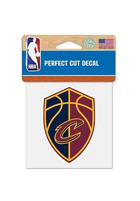 Cleveland Cavaliers 4x4 Team Logo Auto Decal - Maroon