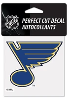 St Louis Blues 4x4 Die Cut Auto Decal - Blue