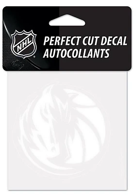 Dallas Mavericks Perfect Cut Auto Decal - White