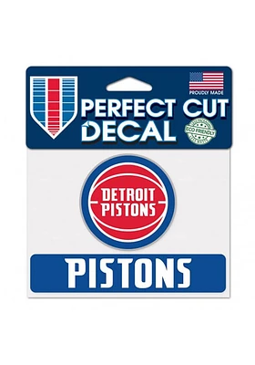 Detroit Pistons Perfect Cut Auto Decal - Blue