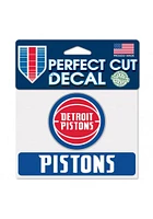 Detroit Pistons Perfect Cut Auto Decal - Blue