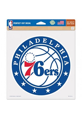 Philadelphia 76ers Perfect Cut Auto Decal - Blue