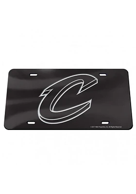 Cleveland Cavaliers Black Crystal Mirror Car Accessory License Plate