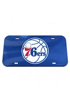 Philadelphia 76ers Blue Crystal Mirror Car Accessory License Plate